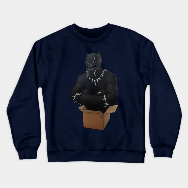 if he fits, he sits Crewneck Sweatshirt by halfabubble